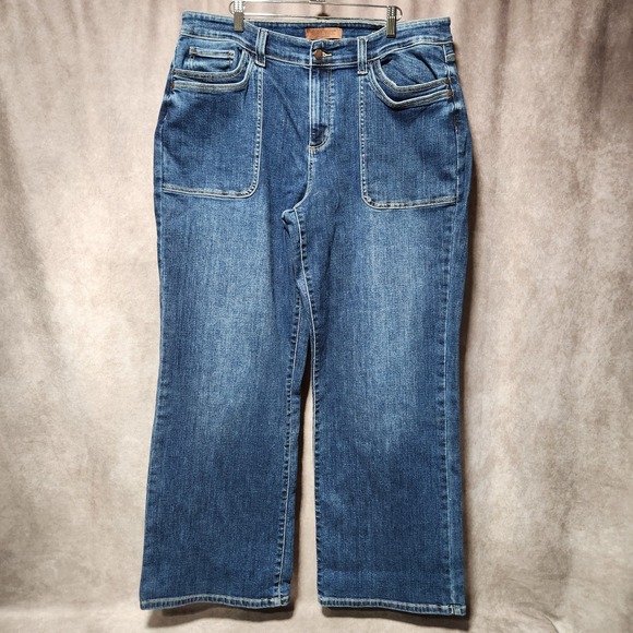 JUDY BLUE denim Jeans 90's Straight Fit medium wash Size 20W stretch 7 pocket - Picture 6 of 12